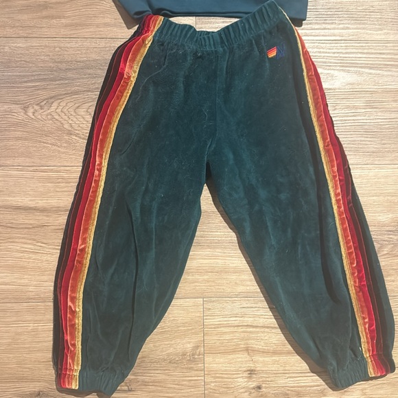 Pre-Loved AVN Velvet track suit.  Selling in used condition.  4T - Picture 3 of 4